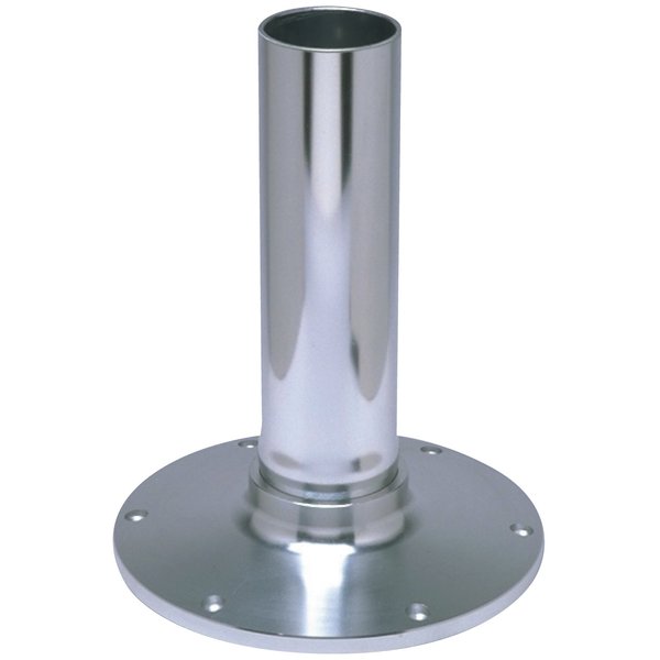 Garelick Garelick EEz-in Fixed Height 2.875" Seat Base, Smooth Stanchion, Satin Anodized Finish 75431
